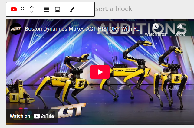 Boston dynamics america`s got talent