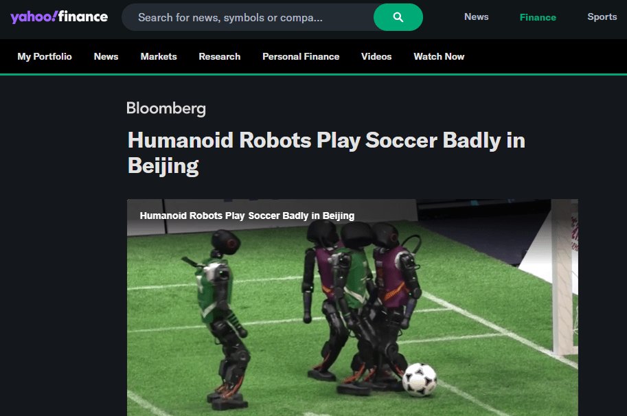 Humanoid soccer
